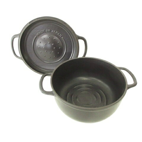 【中古】美品 箱付き レシピ本あり バーミキュラ VERMICULAR ライスポット ガス IH 他 対応 PT23B-BK 日本製 黒 ブラック そ...