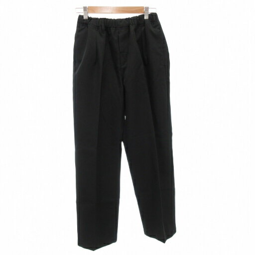 【中古】ナノユニバース nano universe イージーパンツ スラックス テーパード M 黒 ブラック /FF ■YHS6 メンズ 【ベクトル 古着】 251021