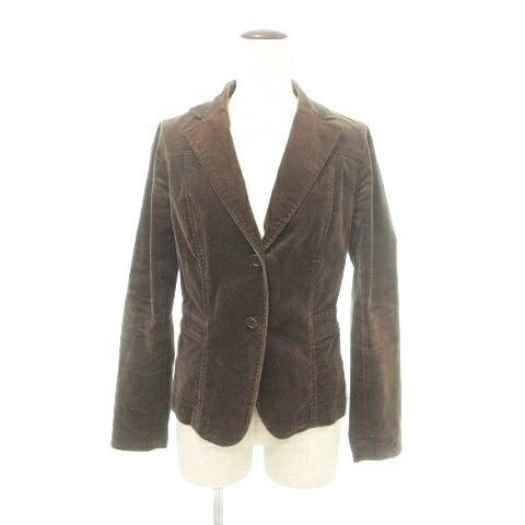 【中古】ジェイクルー J.CREW 美品 コーデュロイ ジャケット ブレザー XSサイズ ダークブラウン レディース 【ベクトル 古着】 251203
