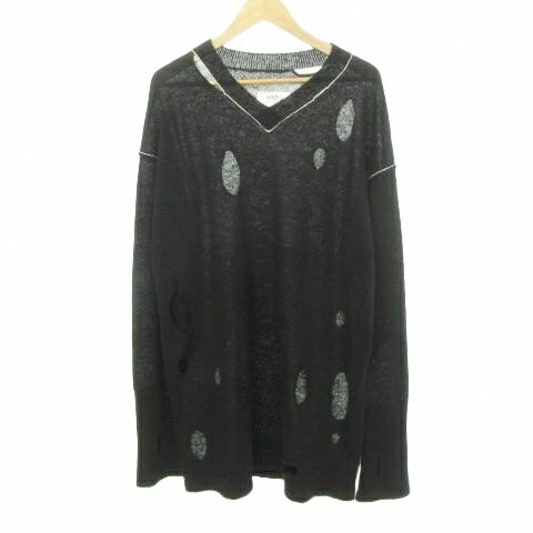 ����šۥ��२�ॷ�å��� �᥾��ޥ른���� MM6 Maison Margiela S52HA0251 22AW ����ѥ������뺮 �˥å� Ĺµ V�ͥå� ����...