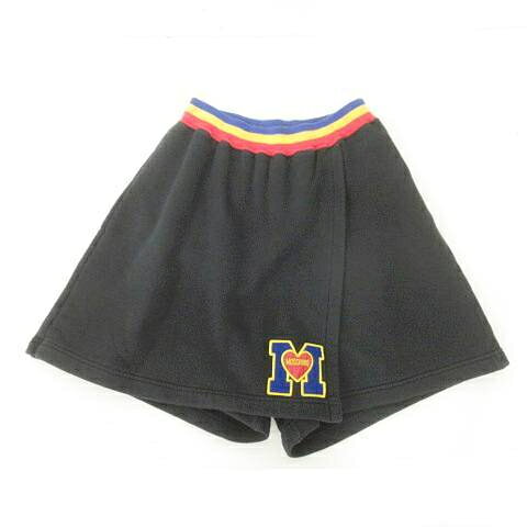 Long-Trousers, Trousers - 【中古】モスキーノ MOSCHINO 美品 パンツスカート スウェット 日本製 150cm 黒 ブラック ■GY54 【ベクトル 古着】 260123