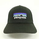 【中古】未使用品 パタゴニア Patagonia 38289 SP23 P-6 Logo Trucker Hat ロゴ トラッカーキャップ メッシュキャップ ブラック メンズ 【ベクトル 古着】 240201