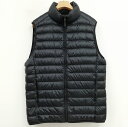 【中古】ユニクロ UNIQLO ウルトラライトダウンベスト スタンドカラー ブラック M レディース 【ベクトル 古着】 241114