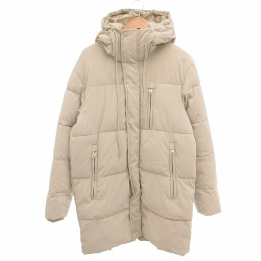 【中古】ザラ ZARA 中綿コート フード付き 比翼 ジップアップ S 白 アイボリー /FT メンズ 【ベクトル 古着】 250117 【中古】ザラ ZARA 中綿コート フード付き 比翼 ジップアップ S 白 アイボリー /FT メンズ 【ベクトル 古着】 250117