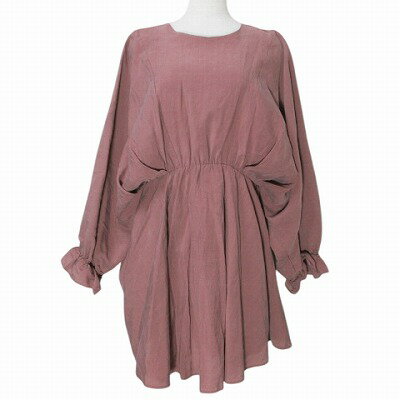 【中古】ザラ ZARA チュニックブラウス 長袖 プルオーバー ドルマンスリーブ S 小豆色 X レディース 【ベクトル 古着】 250331