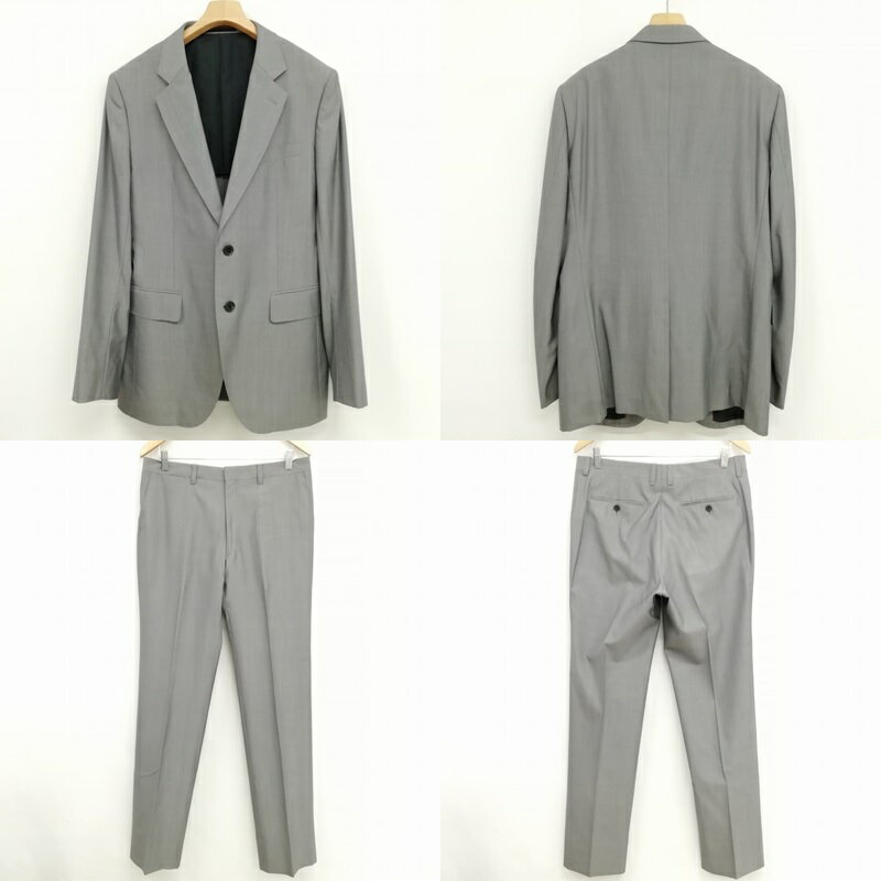 【中古】エポカ ウォモ EPOCA UOMO シングル 2B スーツ セットアップ ジャケット スラックス 50 グレー メンズ 【ベクトル 古着】 250502