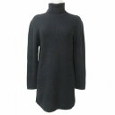 【中古】キャロライン チャールズ コレクション CAROLINE CHARLES COLLECTION ニット セーター タートルネック 長袖 厚手 ウール 黒 ブラック X レディース 【ベクトル 古着】 250621