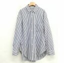 【中古】ドゥーズィエムクラス DEUXIEME CLASSE エブリデイアイライク EVERYDAY I LIKE 19AW 19050500801030 ストライプ オーバーサイズ シャツ FREE ネイビー レディース 【ベクトル 古着】 250612(4)