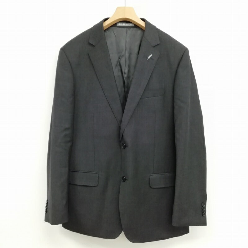 【中古】Michael Bastian マイケルバスティアン シングル 2B スーツ セットアップ ジャケット スラックス 42 チャコール メンズ 【ベクトル 古着】 250626