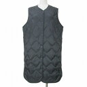 【中古】ユニクロ UNIQLO 美品 22AW ウルトラライトダウンロングベスト 211-452256 ナイロン M 黒 ブラック X レディース 【ベクトル 古着】 250702