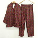 【中古】未使用品 エトロ ETRO ペイズリー柄 ナイトウェア パジャマ セットアップ 西川産業 M ボルドー系 レディース 【ベクトル 古着】 250703