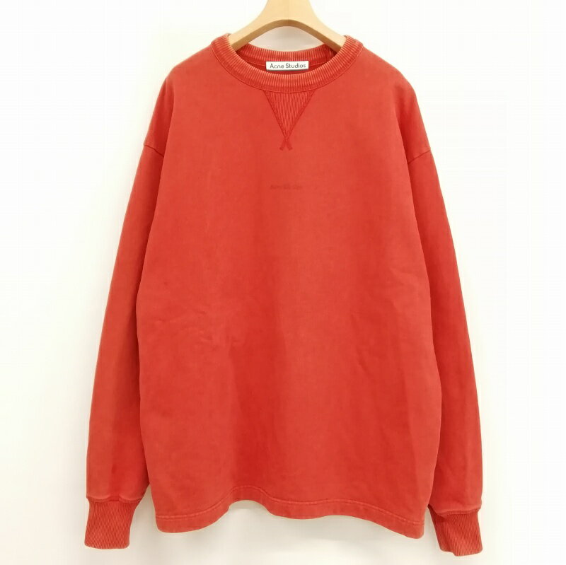 【中古】アクネ ストゥディオズ Acne Studios BI0082 Fin Stamp ロゴ スウェット シャツ トレーナー オ..