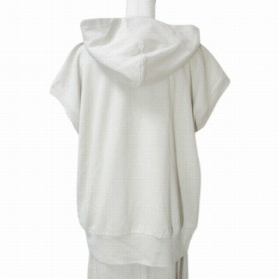 【中古】ルーニィ LOUNIE セットアップ トップス パーカー プルオーバー 半袖 ロングスカート 台形 ベージュ フリーサイズ X レディース 【ベクトル 古着】 250731