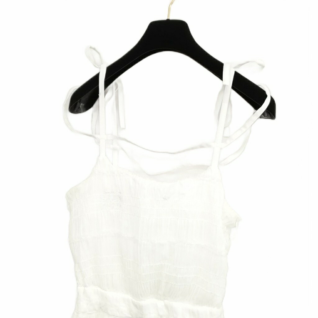 【中古】Darich ダーリッチ 112524007 25SS バックオープン キャミ ロング ワンピース FREE ホワイト レディース 【ベクトル 古着】 250818