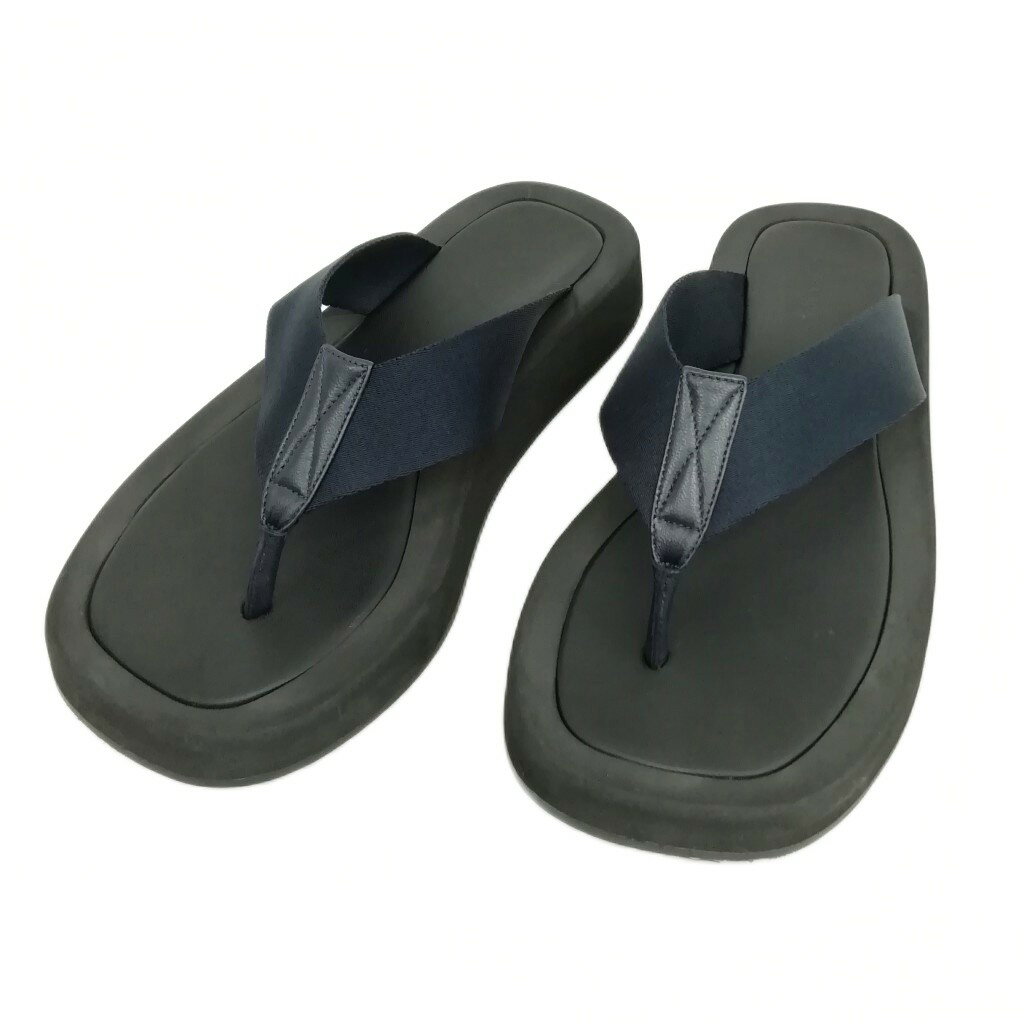 【中古】ザロウ THE ROW ギンザ GINZA トングサンダル ビーチサンダル 37 ネイビー ブラック レディース 【ベクトル 古着】 250909のサムネイル