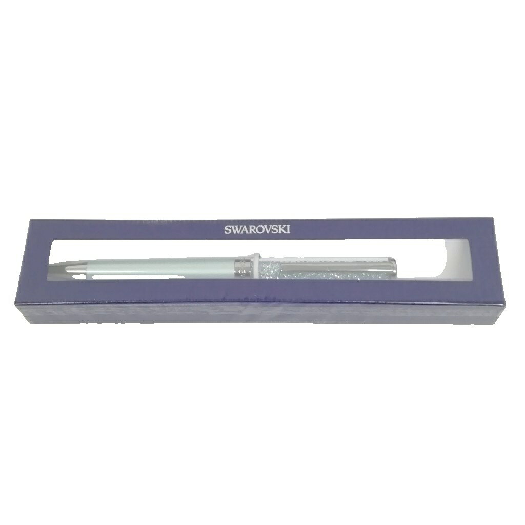 【中古】未使用品 スワロフスキー SWAROVSKI Crystalline クリスタルライン ボールペン ツイスト式 ライトグリーン 【ベクトル 古着】 250911