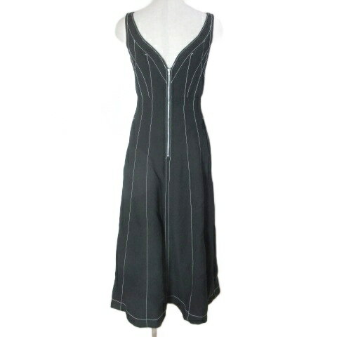 【中古】スナイデル SNIDEL 美品 ステッチコルセットライクジャンスカ SWFO224081 ロング ワンピース S相当 黒 ブラック /X レディース 【ベクトル 古着】 251003