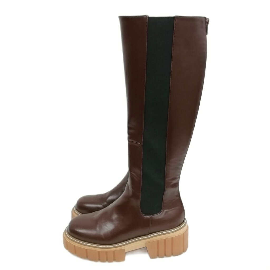 【中古】AMAIL サイドゴア ロングブーツ L ブラウン レディース 【ベクトル 古着】 251017