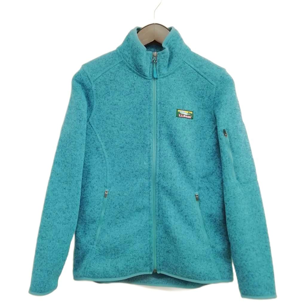 【中古】エルエルビーン L.L.BEAN 504891 セーター フリース フルジップ ジャケット ブルゾン 美品 XS ターコイズ系 レディース 【ベクトル 古着】 251204