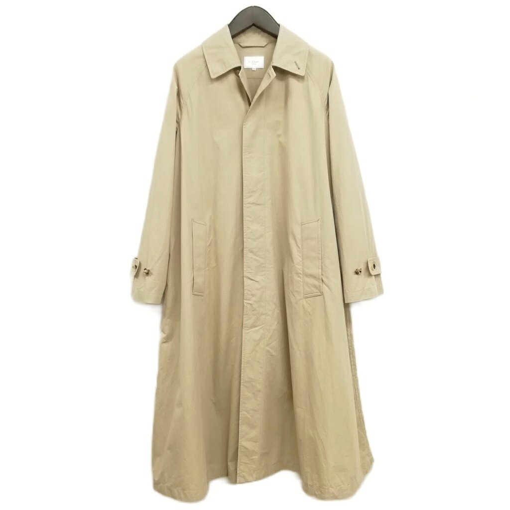 【中古】ルグラジック Le glazik JL-8049-CPH コットン ツイル ステンカラーコート スプリングコート 36 ベージュ レディース 【ベクトル 古着】 251204