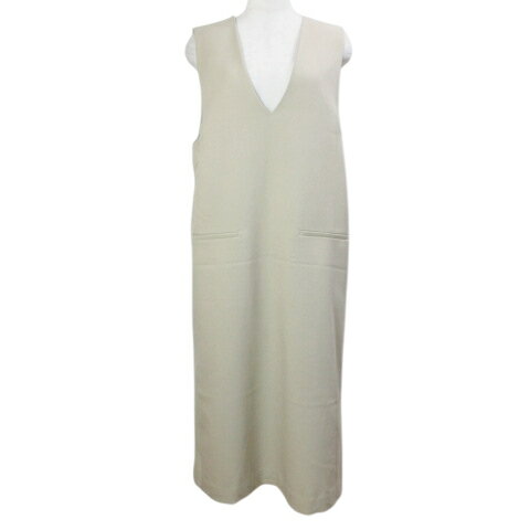 トゥモローランド TOMORROWLAND ピニャコラーダ Pina Colada 22aw ジャンパースカート ワンピース ロング 36 9号 ベージュ 42-06-24-06004 /X レディース  260327