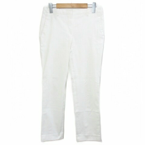 セオリー Theory 20SS パンツ STRETCH CANVAS TREECA 4 J クロップド テーパード 4 L相当 白 ホワイト 0106414 /X レディース  260409