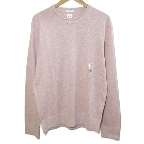 【中古】未使用品 ギャップ GAP タグ付き 19AW リネンコットン クルーネック ニット プルオーバー 長袖 M ピンク /X メンズ 【ベクトル 古着】 260410