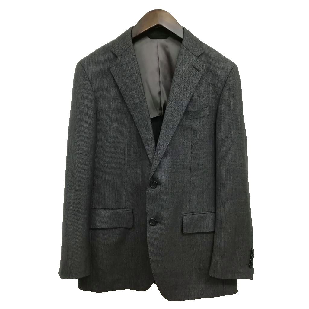 【中古】ダーバン DURBAN シングル 2B ジャケット テーラード ブレザー AB5 チャコールグレー メンズ 【ベクトル 古着】 260409