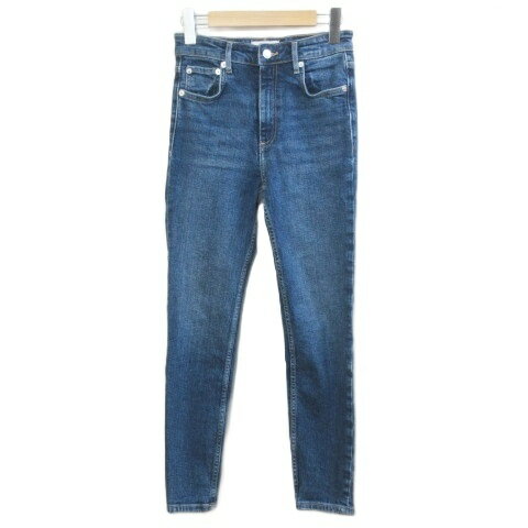 [Used] ZARA Skinny Denim Jeans, High Waist, Stretch, Japanese Size S Equivalent, EUR34 US2 MEX24, Blue /X Women's [Vector Used Clothing] 260424