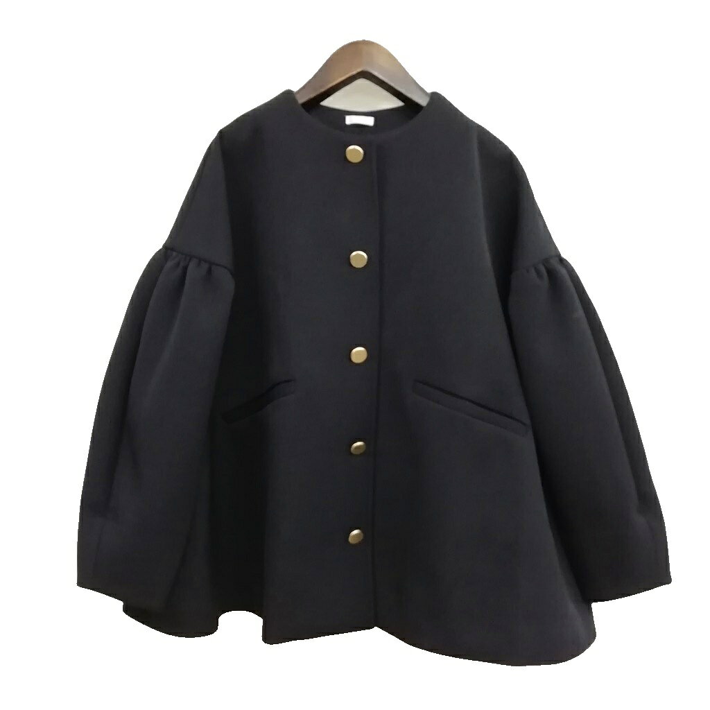 Rakuten - 【中古】LIten リテン LIT24AW-CO-001 24AW Bonding tent coat ボンディング ノーカラー コート FREE ブラック レディース 【ベクトル 古着】 260416