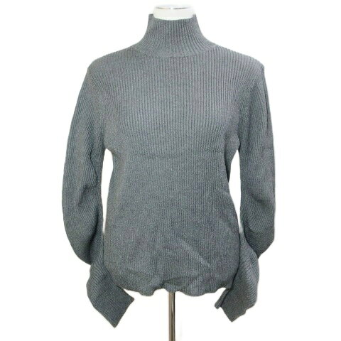 【中古】ミラオーウェン Mila Owen 22AW スリーブデザインハイネックニットプルオーバー リブ 長袖 0 S相当 グレー 09WNT22507 /X レディース 【ベクトル 古着】 260511 auc-vector-20923317 ブランド古着の買取販売ベクトル パッケージ画像