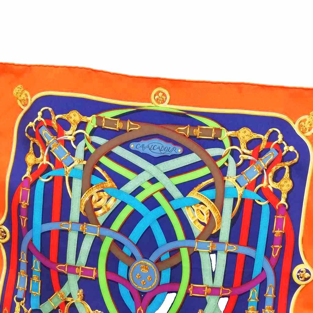 【中古】エルメス HERMES Cavalcadour Voltigeur カヴァルカドゥール ヴォルティジュール カレ42 プチカレ スカーフ 美品 レディース 【ベクトル 古着】 260521 2