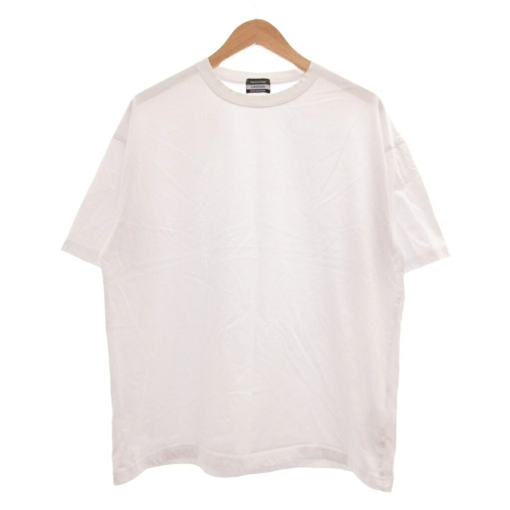 【中古】フリークスストア FREAKS STORE ローソン Tシャツ 1 白 ホワイト クルーネック 半袖 無地 /SX メンズ 【ベクトル 古着】 260622