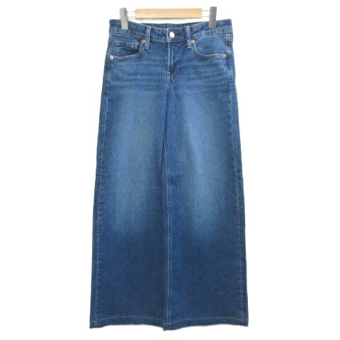 [중고] 갭 GAP 25SS 로우 라이즈 스트라이드 와이드 데님 팬츠 청바지 26/2R M 상당 다크 인디고 /X 레이디스 [벡터 헌옷] 260603