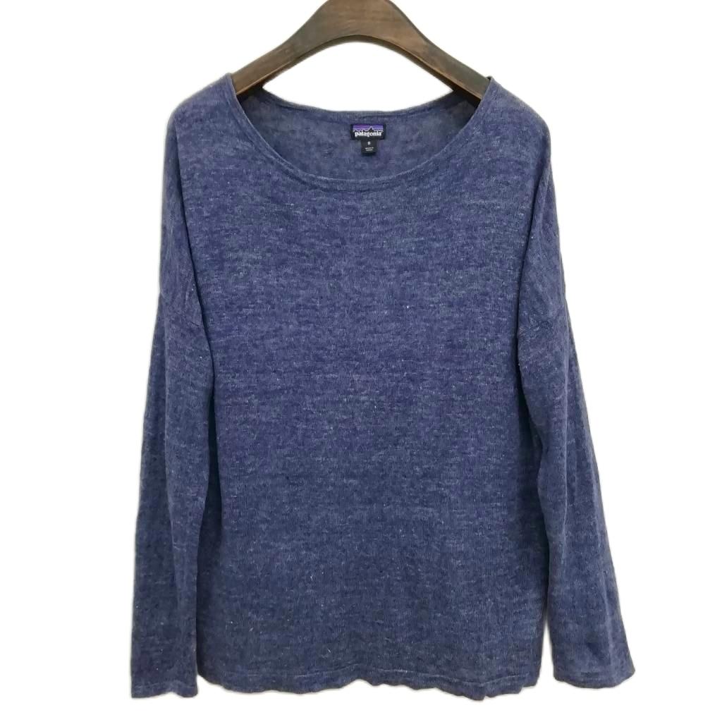 パタゴニア Patagonia 50435 SP17 W's LW Linen Sweater リネンセーター トップス M ネイビー レディース  260622