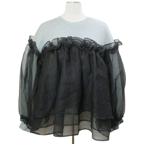 【中古】Bibiy. ビビィ 美品 ANNA PUFF TOP スウェット トレーナー オーガンジー ドッキング プルオーバー フリル 長袖 クルーネック フリーサイズ グレー ブラック B31-TS048DGF レディース 【ベクトル 古着】 260822表記サイズF実寸サイズ肩幅：55cm　身幅：50cm　着丈：58cm　袖丈：51cm　　素材本体 綿100% リブ部分 綿95%、ポリウレタン5% 布帛部分 ポリエステル100%色灰 グレー 黒 ブラック仕様透け感：なし 裏地：なし 伸縮性：あり 光沢感：なし 生地の厚さ：厚め 状態使用感が少なく、状態の良い商品です。 ※あくまでも中古品ですので掲載写真や記載内容をご確認いただき、ご理解の上ご購入ください。備考品番：B31-TS048DGF商品のお問い合わせの回答を休止しております。＊各商品ページの商品詳細等をご確認の上ご購入ください。【中古】Bibiy. ビビィ 美品 ANNA PUFF TOP スウェット トレーナー オーガンジー ドッキング プルオーバー フリル 長袖 クルーネック フリーサイズ グレー ブラック B31-TS048DGF レディース 【ベクトル 古着】 260822状態ランク　”A”詳細については、下記および「状態ランクについて」ページをご覧ください。未使用・新品の商品ほぼ新品同様の商品使用感が少なく、かなり状態の良い商品使用感はあるが、傷や汚れの少ない商品使用感の他、傷や汚れが見られる商品かなり大きな傷みがある難あり商品※S〜CランクはUSED品となりますので、使用感をご理解の上でご入札下さい。状態ランクについてinformation表記サイズF実寸サイズ肩幅：55cm　身幅：50cm　着丈：58cm　袖丈：51cm　　素材本体 綿100% リブ部分 綿95%、ポリウレタン5% 布帛部分 ポリエステル100%色灰 グレー 黒 ブラック仕様透け感：なし 裏地：なし 伸縮性：あり 光沢感：なし 生地の厚さ：厚め 状態使用感が少なく、状態の良い商品です。 ※あくまでも中古品ですので掲載写真や記載内容をご確認いただき、ご理解の上ご購入ください。備考品番：B31-TS048DGF商品のお問い合わせの回答を休止しております。＊各商品ページの商品詳細等をご確認の上ご購入ください。本商品は一点物です他サイトや店舗にて販売している商品です。多少のお時間差にて欠品になることもございます。予めご了承頂ますようお願い致します。ベクトル・サイズガイドはこちらこの商品と同じブランドの商品を見る