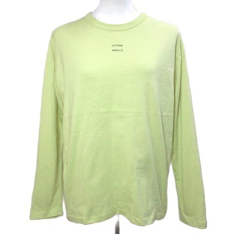 【中古】ユナイテッドアローズ UNITED ARROWS CITEN シテン 25SS カットソー Tシャツ ロゴロンT 長袖 クルーネック フリーサイズ 黄 イエロー 4212-6-990090 /X レディース 【ベクトル 古着】 260827