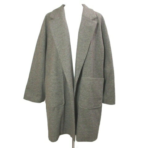 【中古】ミラオーウェン Mila Owen チェスターコート ロング ヘリンボーン ボタンレス フリーサイズ 茶 ブラウン /X レディース 【ベクトル 古着】 261001 auc-vector-21314674 ブランド古着の買取販売ベクトル パッケージ画像