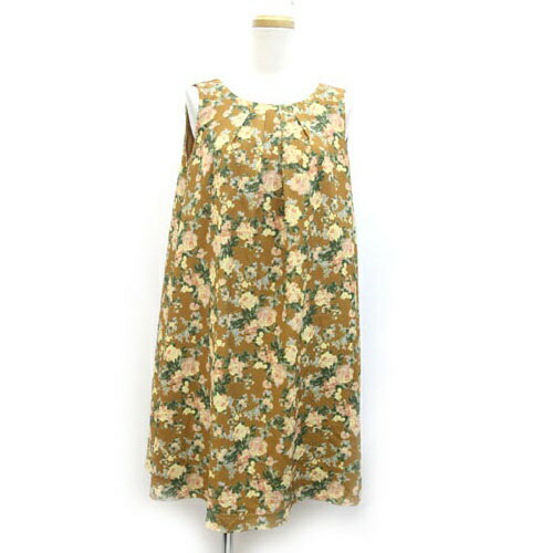 【中古】クチュールブローチ COUTURE BROOCH ワンピース ノースリーブ 花柄 38 茶 ブラウン /ZB レディース 【ベクトル 古着】 200516 ブランド古着ベクトルプレミアム店 【中古】クチュールブローチ COUTURE BROOCH ワンピース ノースリーブ 花柄 38 茶 ブラウン /ZB レディース 【ベクトル 古着】 200516 ブランド古着ベクトルプレミアム店