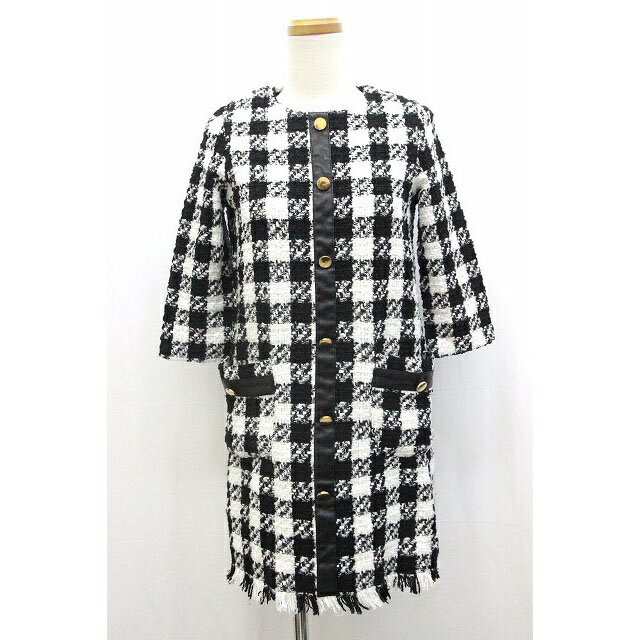 【中古】ザラ トラファルック ZARA Trafaluc ワンピース チェック 柄 ミドル丈 S 七分袖 /Z レディース 【ベクトル 古着】 220413