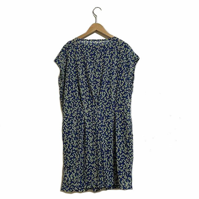 【中古】ハンチ HUNCH チュニック ワンピース ノースリーブ M ブルー グリーン 青 緑 /AG レディース 【ベクトル 古着】 230613