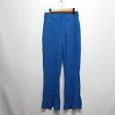 【中古】ジーナシス JEANASIS ジャガード バックスリット フレア パンツ M ブルー ウエストゴム ジッパーフライ レディース 【ベクトル 古着】 250128(4)