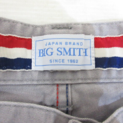 【中古】ビッグスミス BIG SMITH ストレッチ コットン ワーク パンツ LL グレー シンチバック付き 日本製 メンズ 【ベクトル 古着】 250409