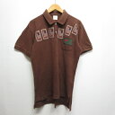 【中古】カールヘルム Karl Helmut 半袖 ポロシャツ カットソー 茶 ブラウン メンズ 【ベクトル 古着】 250419(4)