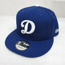【中古】未使用品 ニューエラ NEW ERA 9FIFTY MLB ロサンゼルス ドジャース Dロゴ ベースボール キャップ 帽子 M-L ブルー スナップバッ...