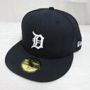 【中古】未使用品 ニューエラ NEW ERA 59FIFTY 5950 MLB デトロイト タイガース ベースボール キャップ 帽子 7 1/2 59.6cm ...