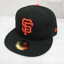 【中古】未使用品 ニューエラ NEW ERA 59FIFTY 5950 MLB サンフランシスコ ジャイアンツ ベースボール キャップ 帽子 7 3/8 58....