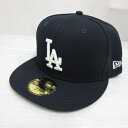 【中古】未使用品 ニューエラ NEW ERA 59FIFTY 5950 MLB ロサンゼルス ドジャース ベースボール キャップ 帽子 7 1/4 57.7cm...