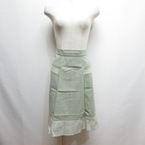 【中古】未使用品 スイヴィ SUIVI エプロン 腰巻きタイプ 巾着袋付き 薄緑 ライトグリーン 日本製 タグ付き レディース 【ベクトル 古着】 250610