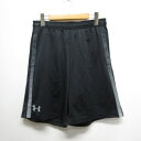 【中古】アンダーアーマー UNDER ARMOUR スポーツウェア ボトムス メッシュ ハーフ パンツ LG 黒 ブラック ショートパンツ メンズ 【ベクトル 古着】 250612